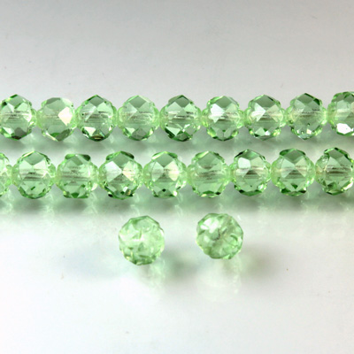 Czech Glass Fire Polished Bead - Fancy Cut Flower 06MM PERIDOT