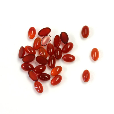 Gemstone Cabochon - Oval 05x3MM CORNELIAN