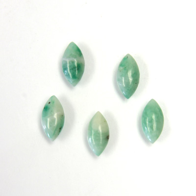 Gemstone Cabochon - Navette 10x5MM JADE ZING JIANG