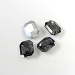 Cut Crystal Point Back Fancy Stone Foiled - Cushion Octagon 10x8MM BLACK DIAMOND