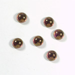 Glass Medium Dome Coated Cabochon - Round 07MM LUSTER TAUPE