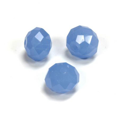 Chinese Cut Crystal Bead - Rondelle 06x8MM OPAL BLUE