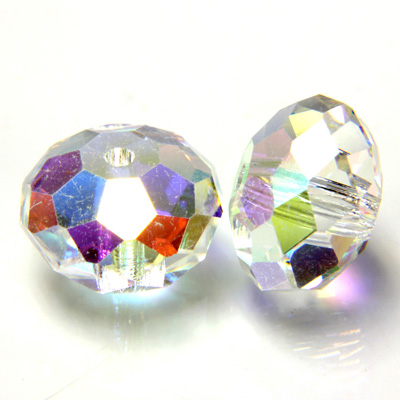 Preciosa Crystal Bead Bellatrix - Rondelle Spacer 12MM CRYSTAL AB