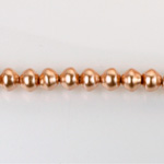 Czech Glass Pearl Bead - Snail Shell 06MM COPPER 70415