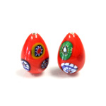 Glass Lampwork Bead - Pear Smooth 18x12MM VENETIAN RED