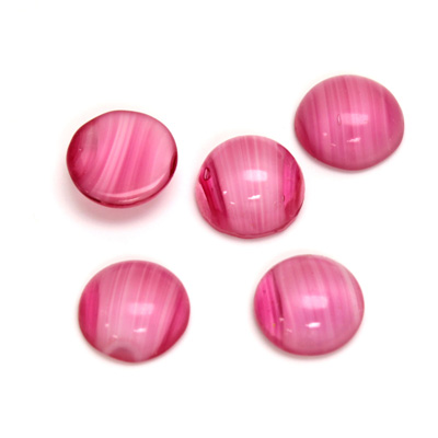 Glass Medium Dome Cabochon - Round 11MM PORPHYR ROSE