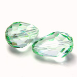 Preciosa Crystal Bead - Pear 13.5x9MM LT GREEN