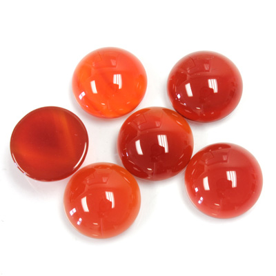 Gemstone Cabochon - Round 12MM CORNELIAN