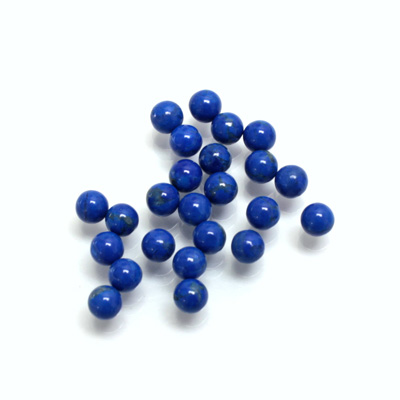 Gemstone No-Hole Ball - 04MM HOWLITE DYED LAPIS