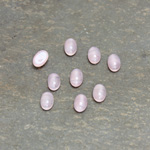 Glass Medium Dome Cabochon - Oval 06x4MM AMETHYST QUARTZ