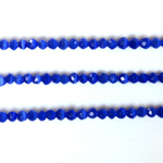Fiber Optic Synthetic Cat's Eye Bead - Round Faceted 03MM CAT'S EYE ROYAL BLUE