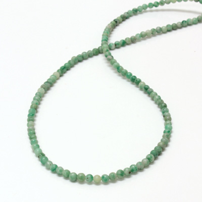 Gemstone Bead - Smooth Round 03MM JADE ZING JIANG