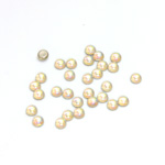 Glass Medium Dome Foiled Cabochon - Round 03MM CRYSTAL AB