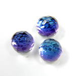 Preciosa Crystal Flat Back 3/4 Ball - Rich Cut 08MM BERMUDA BLUE Unfoiled