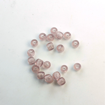 Czech Pressed Glass Large Hole Bead - Round 04MM LT AMETHYST