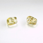 Plastic Bead -Nugget 09MM GOLD DUST on CRYSTAL