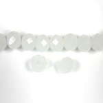 Chinese Cut Crystal Bead - Rondelle 06x8MM ALABASTER