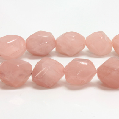 Gemstone Bead - Baroque Medium Nugget ROSE QUARTZ  (approx. 20mm - 16mm range)