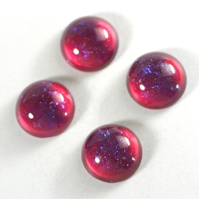 Glass Medium Dome Lampwork Cabochon - Round 15MM MEXICAN OPAL (03560)