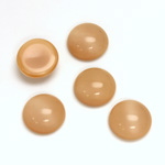 Glass Medium Dome Cabochon - Round 11MM MOONSTONE BEIGE