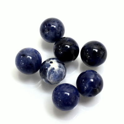 Gemstone 1-Hole Ball 10MM SODALITE