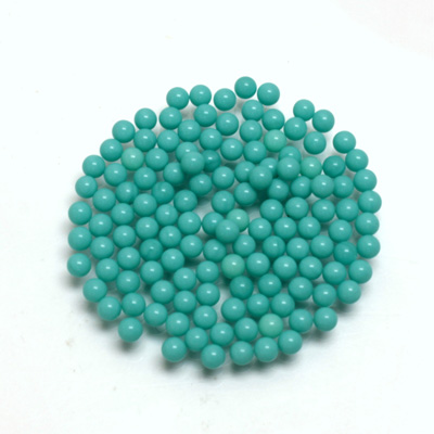 Glass No-Hole Ball - 02.5MM TURQUOISE