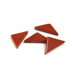 Gemstone Flat Back Flat Top Straight Side Stone - Triangle 14x7MM RED JASPER