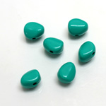 Plastic Bead - Nugget 09MM BRIGHT GREEN TURQUOISE