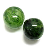 Plastic  Bead - Mixed Color Smooth Tire 24x22MM JADE AGATE