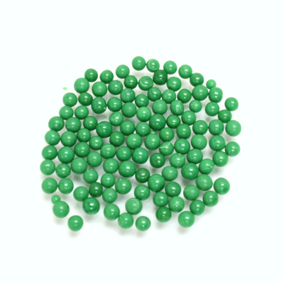 Glass No-Hole Ball - 02.5MM DARK GREEN