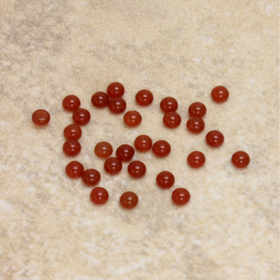 Glass Medium Dome Cabochon - Round 03MM CORNELIAN