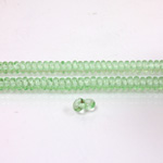 Czech Pressed Glass Bead - Smooth Rondelle 4MM PERIDOT