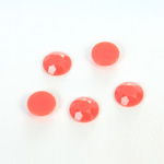 Plastic Flat Back Rose Cut Rhinestone - Round 09MM CORAL