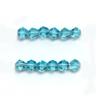 Czech Glass Fire Polished Bead - Bicone 05MM AQUA