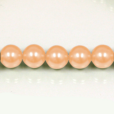 Czech Glass Pearl Bead - Round 04MM PEACH 70487