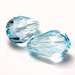 Preciosa Crystal Bead - Pear 15x10MM LT BLUE