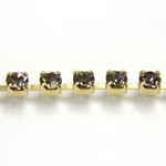 Preciosa MAXIMA Crystal Rhinestone Cup Chain - PP24 (SS12) BLACK DIAMOND-RAW