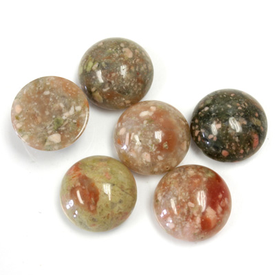 Gemstone Cabochon - Round 12MM CHINESE UNIKITE