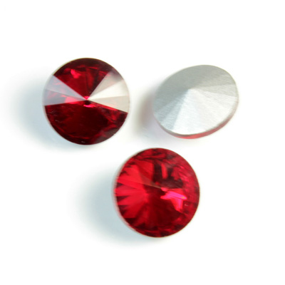 Cut Crystal Point Back Rivoli SS47 (10.5-10.9MM) LT SIAM RUBY