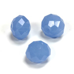 Chinese Cut Crystal Bead - Rondelle 08x10MM OPAL BLUE