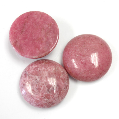 Gemstone Cabochon - Round 18MM RHODONITE