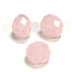 Chinese Cut Crystal Bead - Rondelle 08x10MM OPAL PINK