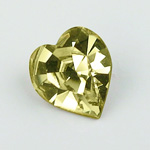 Swarovski Crystal Point Back Fancy Stone - Heart 11x10MM JONQUIL