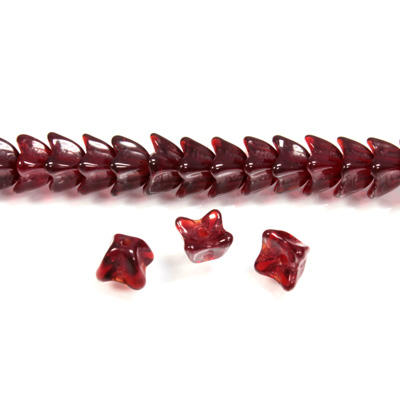 Czech Pressed Glass Bead - Cap 06MM GARNET