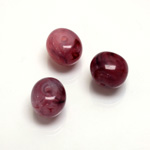 Plastic  Bead - Mixed Color Smooth Nugget 13x12MM AMETHYST AGATE