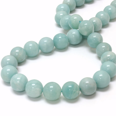 Gemstone Bead - Smooth Round 12MM AMAZONITE