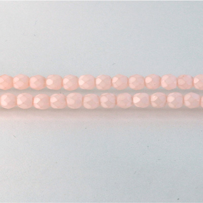 Czech Glass Fire Polish Bead - Round 04MM MATTE LT ROSE 43473