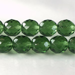 Czech Glass Fire Polish Bead - Round 12MM TURMALINE