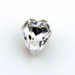 Swarovski Crystal Foiled Point Back Tin Table Cut (TTC) Fancy Stone - Heart 6.5X6 CRYSTAL