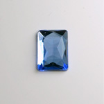 Glass Flat Back Foiled Rauten Rose - Cushion 18x13MM LT SAPPHIRE